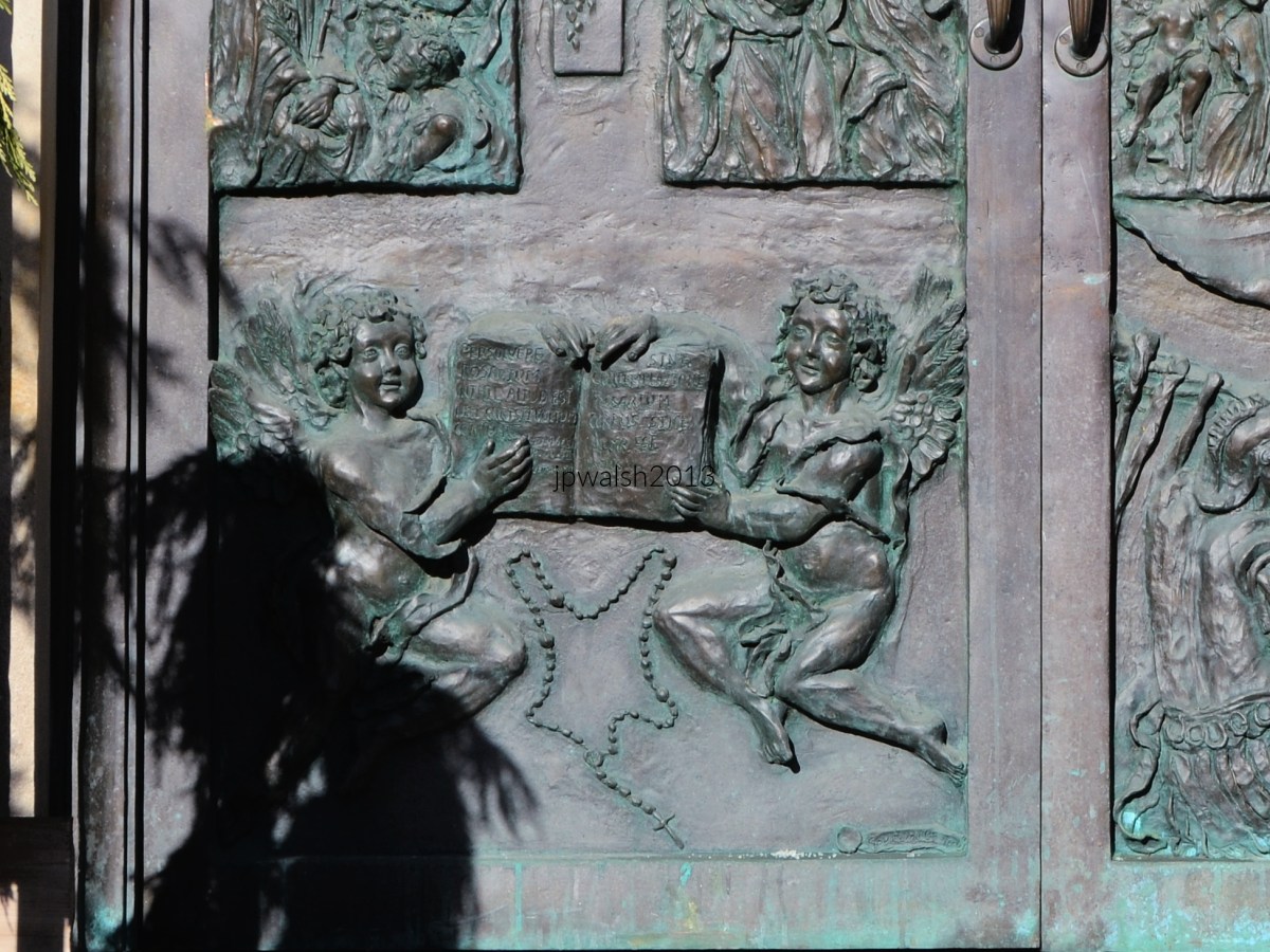 UNITED STATES. My Art Photography: BIAGIO GOVERNALI, Bronze Doors, Mysteries of the Rosary (2004)—Shrine of Our Lady of Pompeii, Chicago, IL.