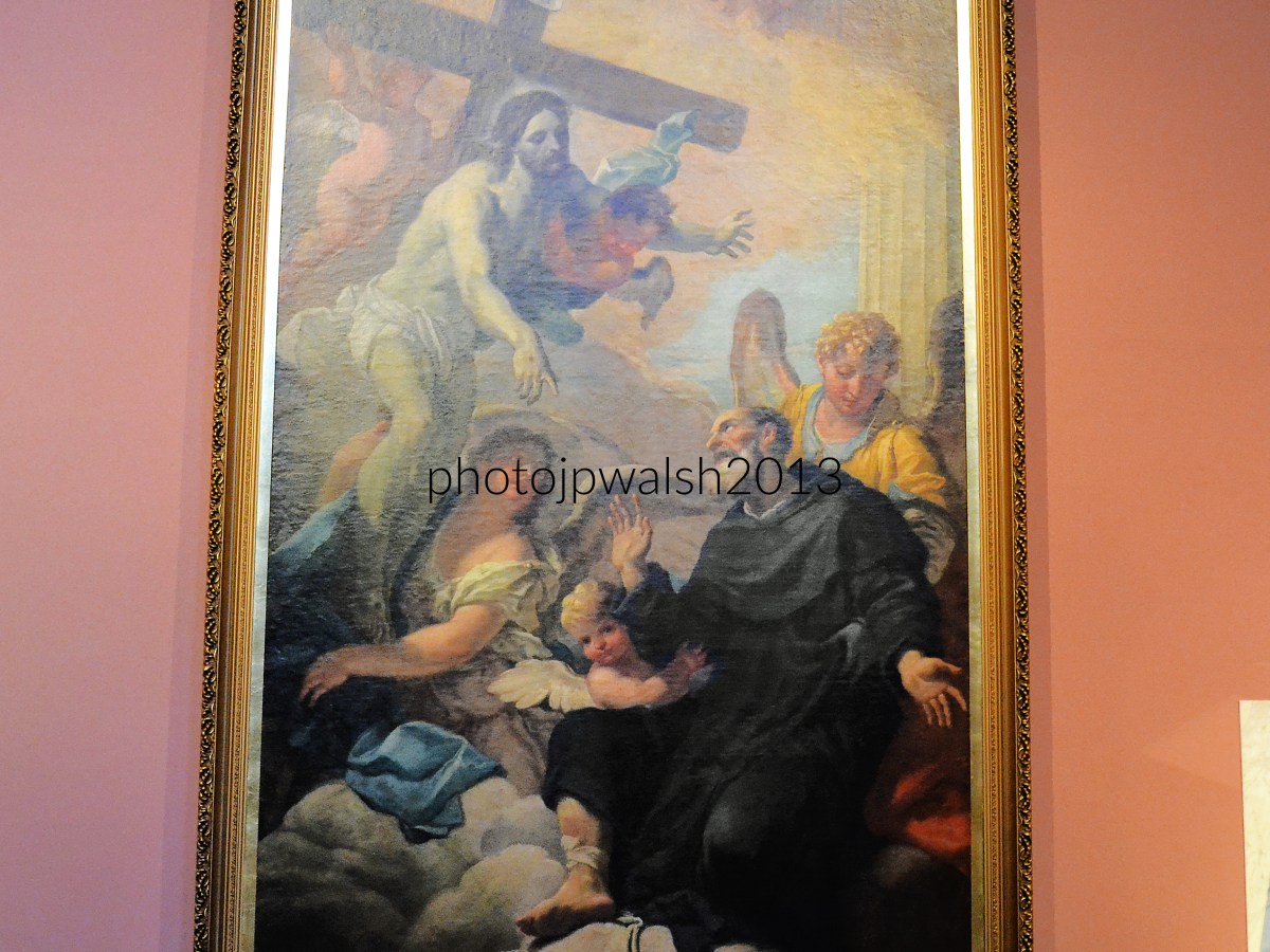 ITALY. ST. PEREGRINE LAZIOSI (1260-1345) is patron saint of those suffering from CANCER and other life-threatening maladies. The saint’s image often shows him exposing his tumorous leg that was miraculously cured. His National Shrine is in Chicago.