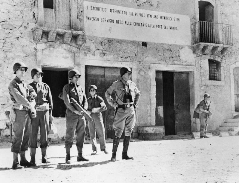 LT. GEN. GEORGE S. PATTON (1885-1945), the most feared Commander in the Allied army,  landed American forces on Sicily on July 10, 1943 and was temporarily relieved of command by Ike following Patton’s “slap heard around of the world” of an American soldier in an evacuation hospital in Nicosia, Sicily, on August 3, 1943.